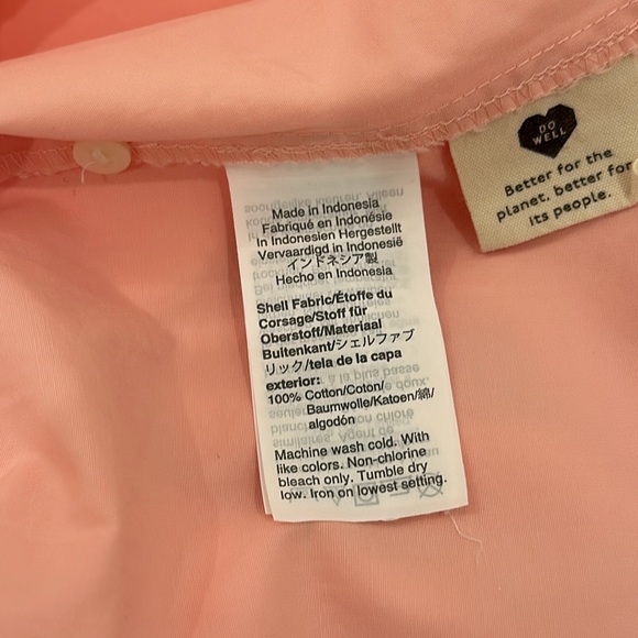 Light Pink Madewell Dress Small 100% Cotton - Picture 5 of 5